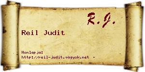 Reil Judit névjegykártya